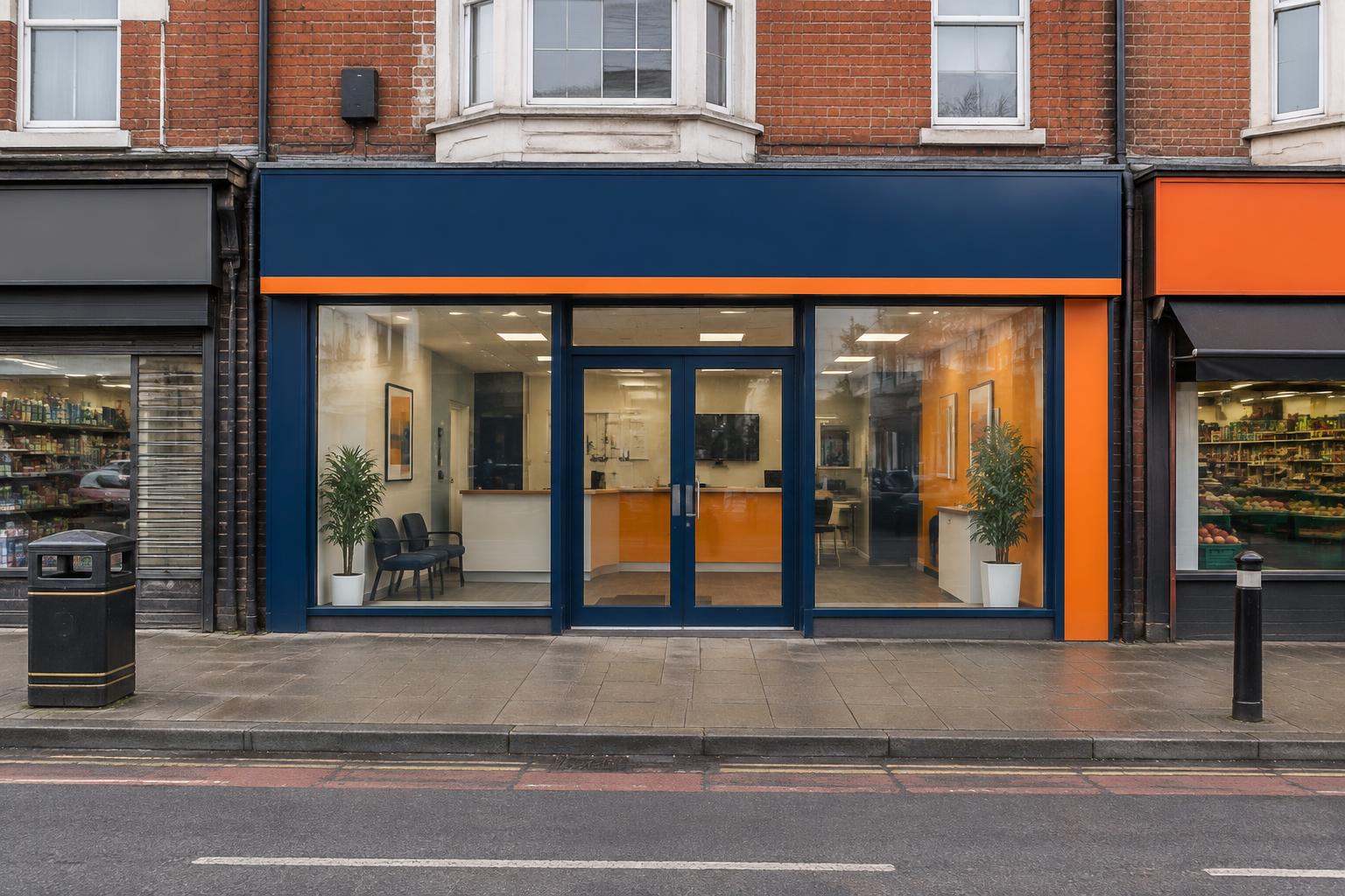 The welcoming Soni Transfer home on a Birmingham high street